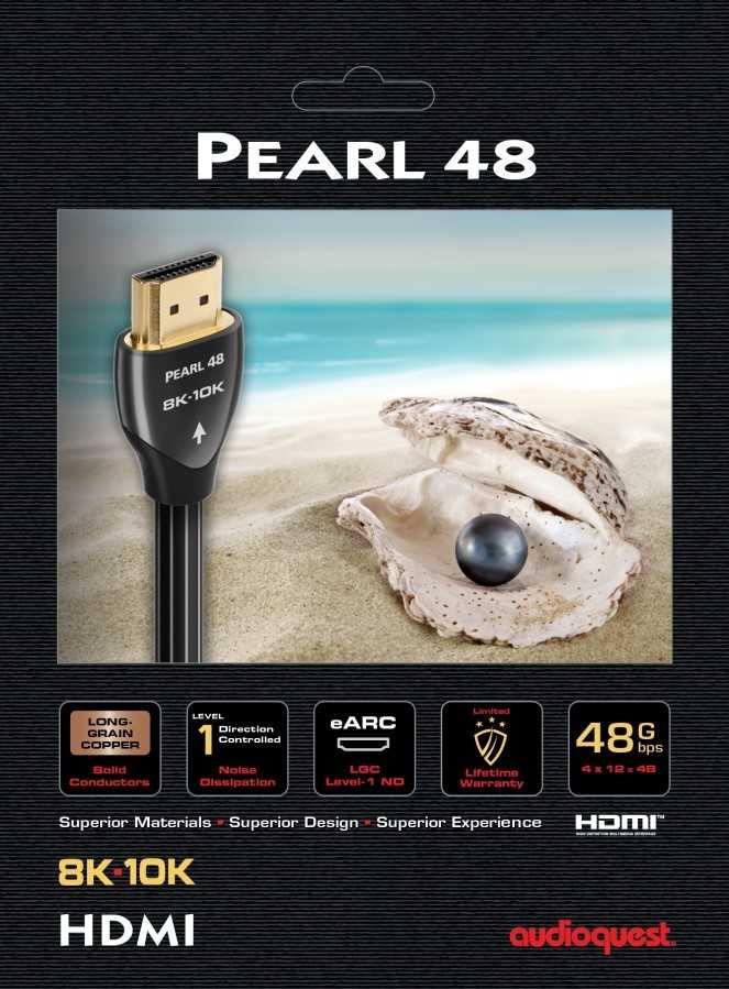 HDMI-HDMI kabelis - Audioquest Pearl 48 HDMI - 5,0 m