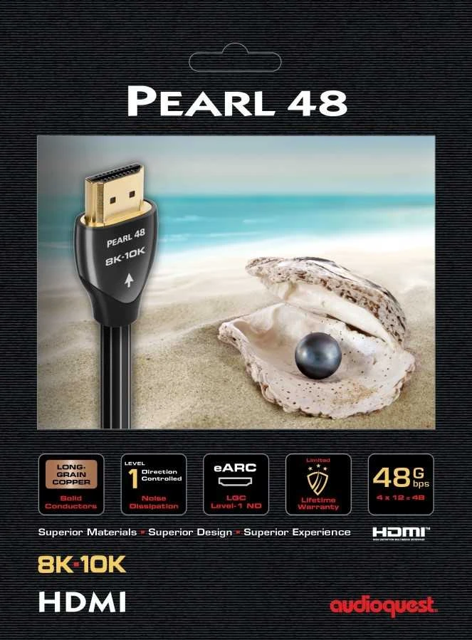 Kabelis HDMI-HDMI - Audioquest Pearl 48 HDMI - 1,0 m