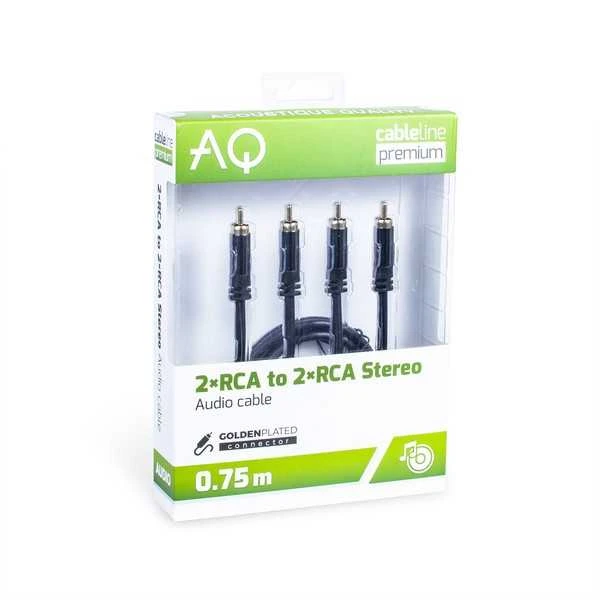 Jungiamasis laidas 2xRCA-2xRCA Digital Ilgis: 1,5m AQ Premium