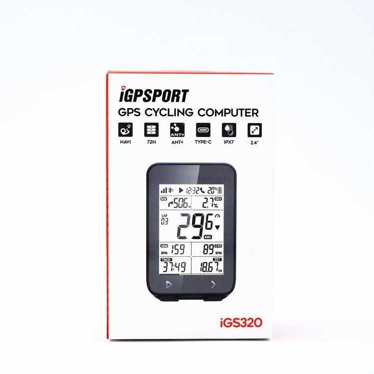 Igpsport Dviračių kompiuteris iGS320 + silikoninis dėklas BH320
