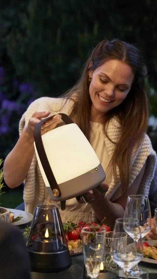 Kooduu Lite-up PLAY Mini Nešiojamasis monogarsiakalbis Rusvai gelsvas, Balta, Medis 8 W