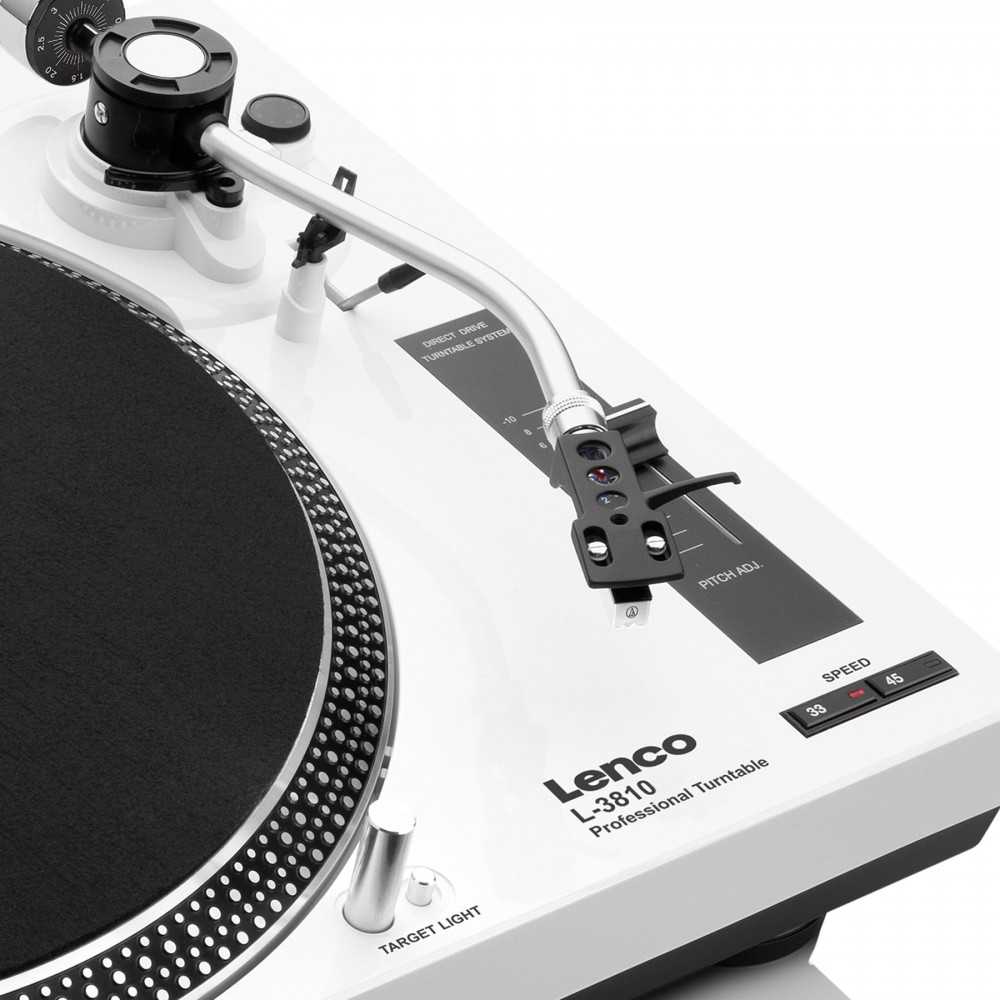 Patefonas Lenco L-3810, Baltas