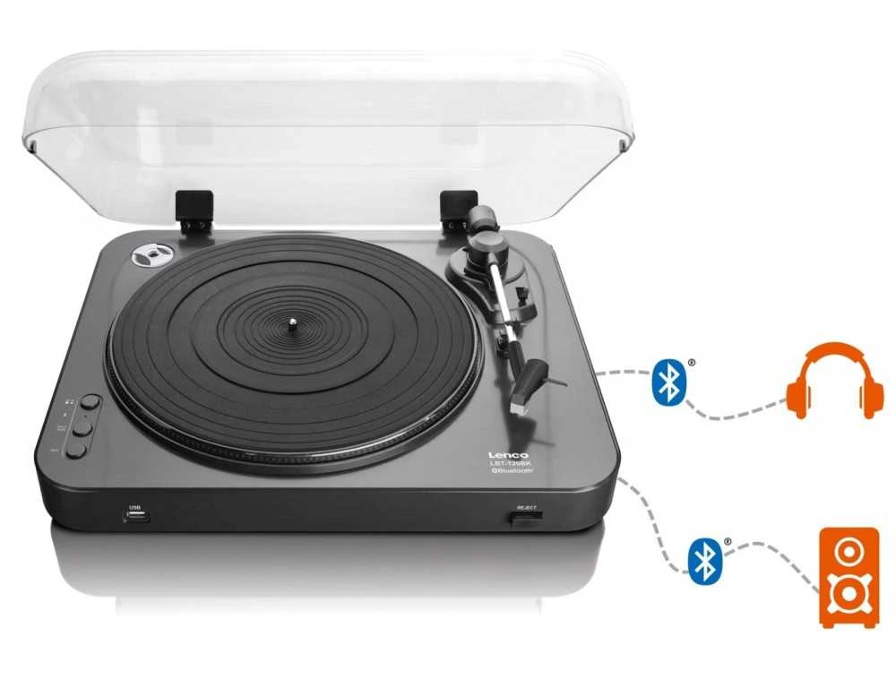 Patefonas Lenco LBT-120 su Bluetooth, Juodas