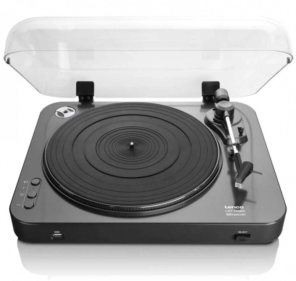 Patefonas Lenco LBT-120 su Bluetooth, Juodas