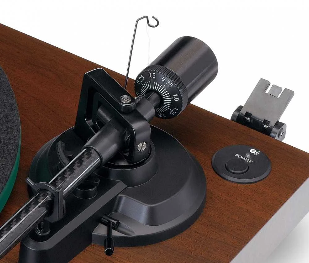 Patefonas Lenco LBT-225WA su Bluetooth, tamsiai rudas