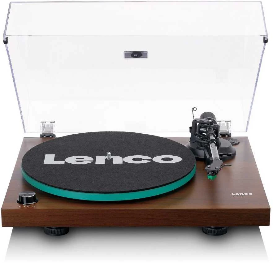 Patefonas Lenco LBT-225WA su Bluetooth, tamsiai rudas