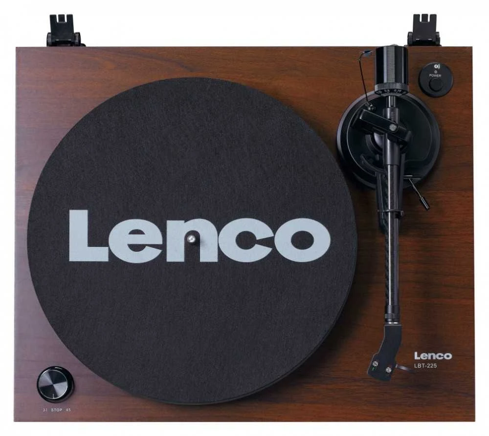 Patefonas Lenco LBT-225WA su Bluetooth, tamsiai rudas
