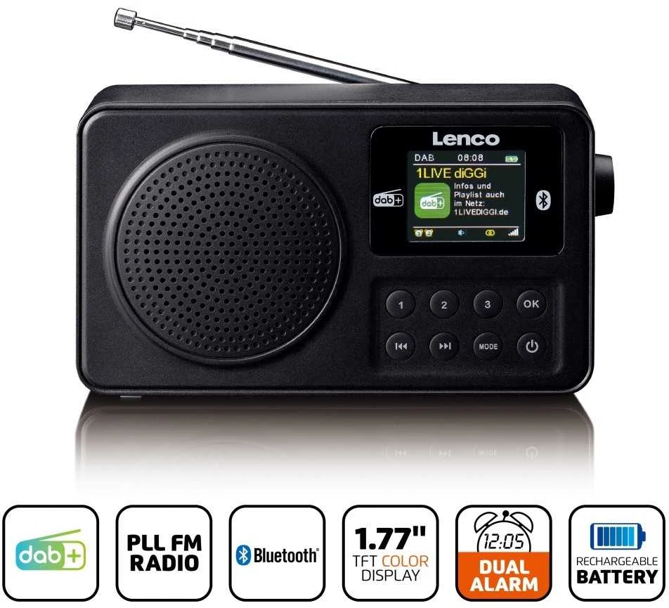 Lenco PDR-033BK - DAB+/FM radijas