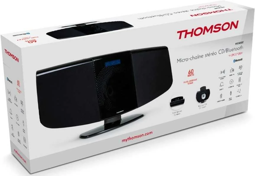 Mini muzikinis centras Thomson MIC400BT Juoda CD MP3 USB BLUETOOTH