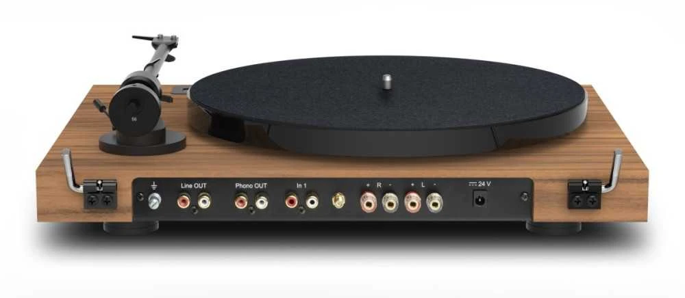 Patefonas Pro-Ject JukeBox E1 su OM5e galvute ir Bluetooth, Graikiško riešuto spalvos