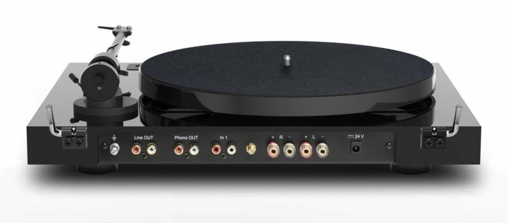 Patefonas Pro-Ject JukeBox E1 su OM5e galvute ir Bluetooth, Juodas