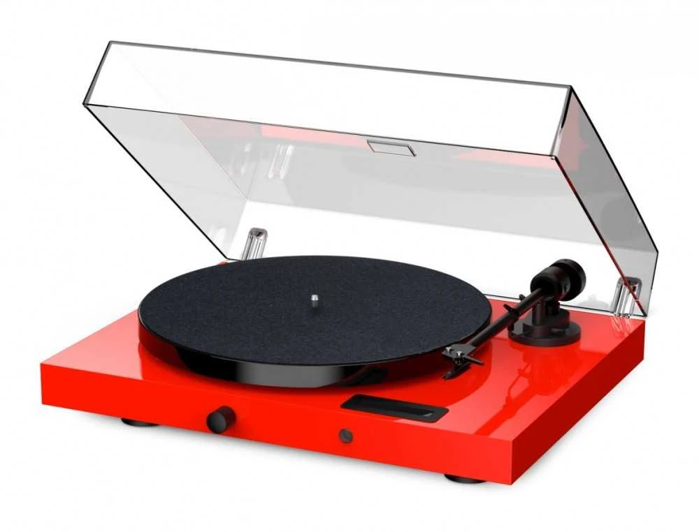 Patefonas Pro-Ject JukeBox E1 su OM5e galvute ir Bluetooth, Raudonas