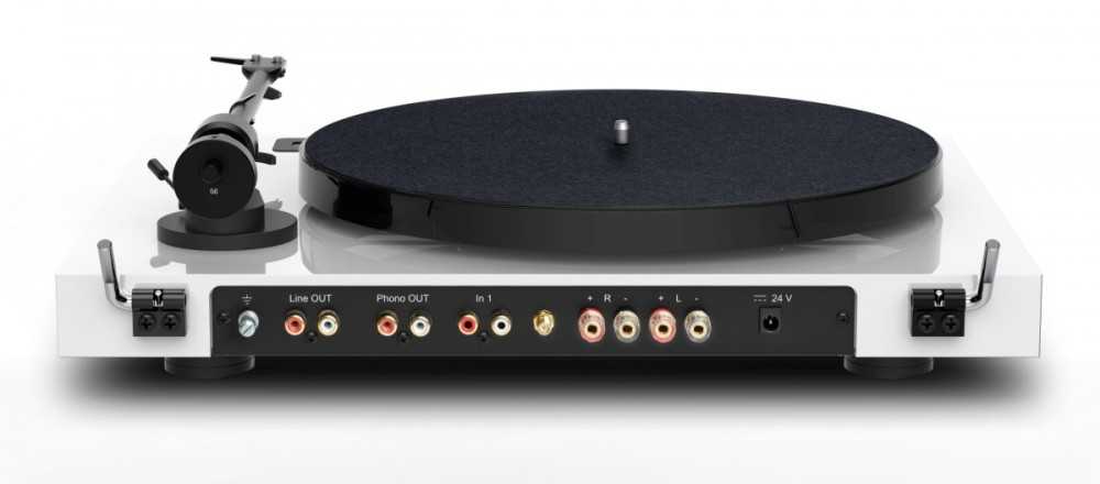 Patefonas Pro-Ject JukeBox E1 su OM5e galvute ir Bluetooth, Baltas