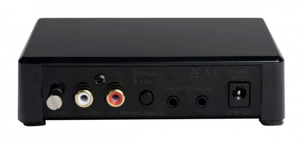 Pro-Ject Phono Box E BT 5 juodas - fono pirminis stiprintuvas su Bluetooth siųstuvu, juoda