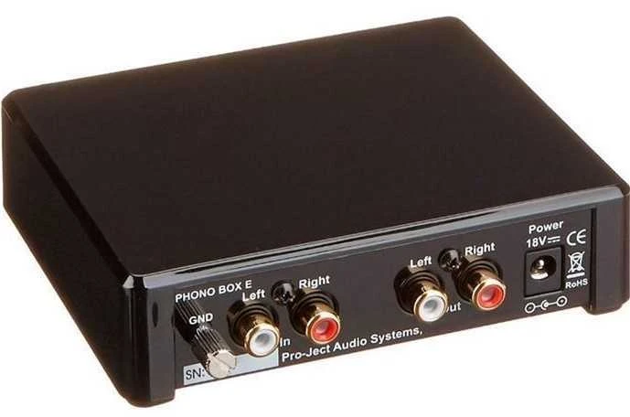Pro-Ject Phono Box E juodas fono pirminis stiprintuvas