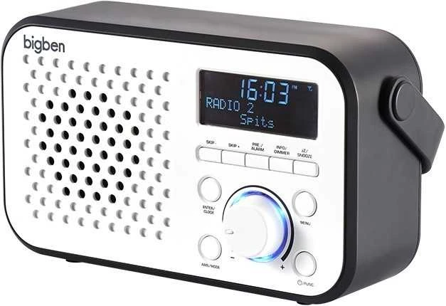 ‎BigBen Interactive Nešiojamas radijas su skaitmeniniu FM/DAB+ imtuvu. Thomson TR24DAB