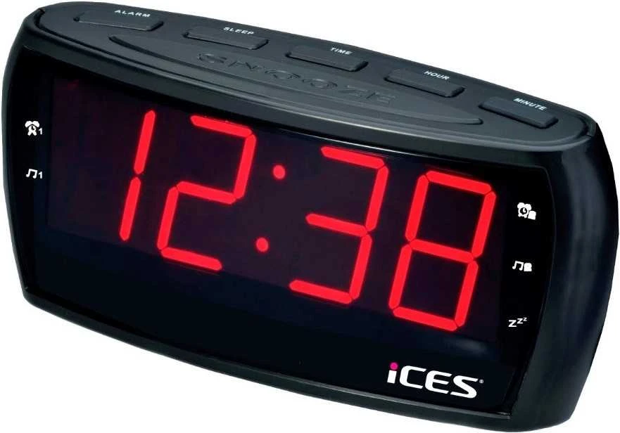 Radijo žadintuvas su Radiem FM Lenco ICR-230-1 Juodas