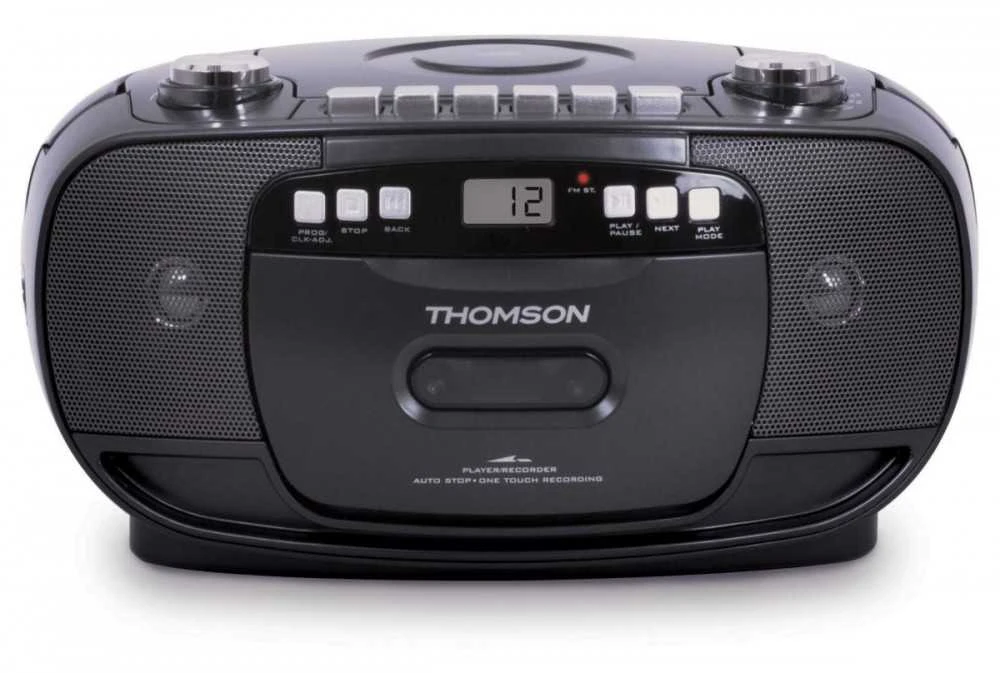 Thomson RK200CD nešiojamoji stereo sistema Analoginis 2,4 W Juoda