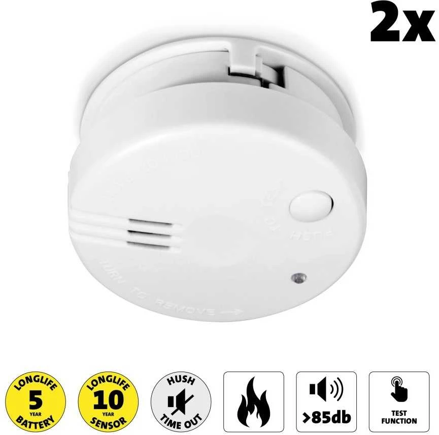 Mini dūmų detektorių komplektas (2 vnt.) Alecto SA-102