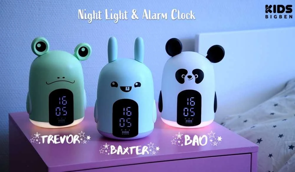 Big Ben RKIDSRABBIT BIGBEN Žadintuvas & Lampka nocna vaikams