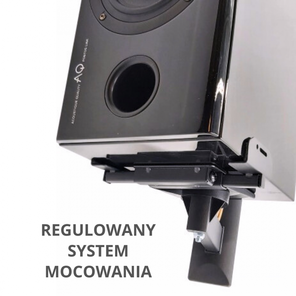 Sieninis garsiakalbių laikiklis – universalus, neinvazinis AQ VisiOn BR03AS