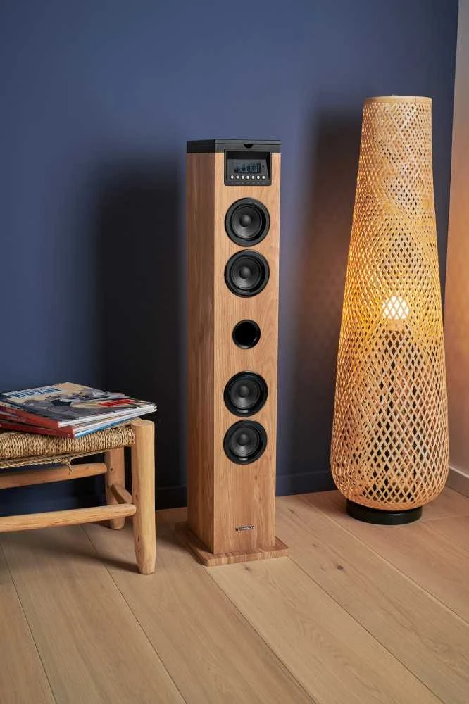 Muzikinis centras Stereo Sistema - Thomson Garso Bokštas 60W CD USB SD Radijas Aux Juodos Spalvos.