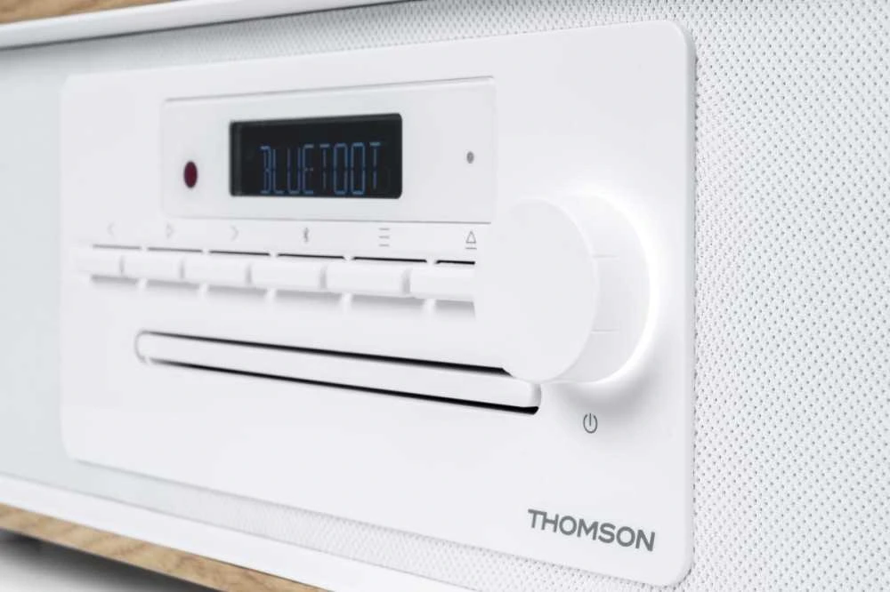 Muzikinis centras Thomson MIC301IDABBT - Mikrofonų sistema su CD/MP3/USB/FM/DAB+ ir „Bluetooth“ - balta