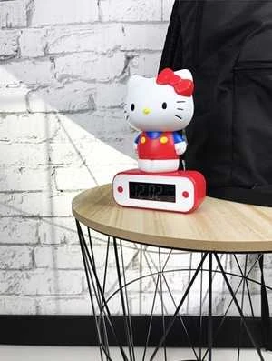 Big Ben Žadintuvas su LED lemputėmis ir "Hello Kitty" motyvu