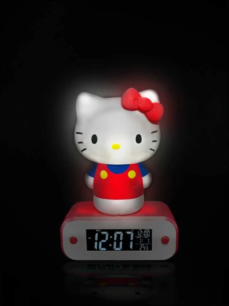TEKNOFUN Žadintuvas su lampką LED su motywem Hello Kitty