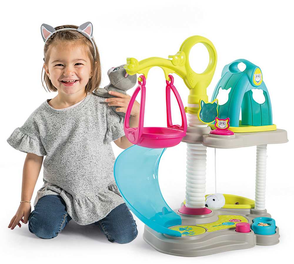 Interaktyvus pliušinis kačiukas su dviejų aukštų nameliu ir priedais ...