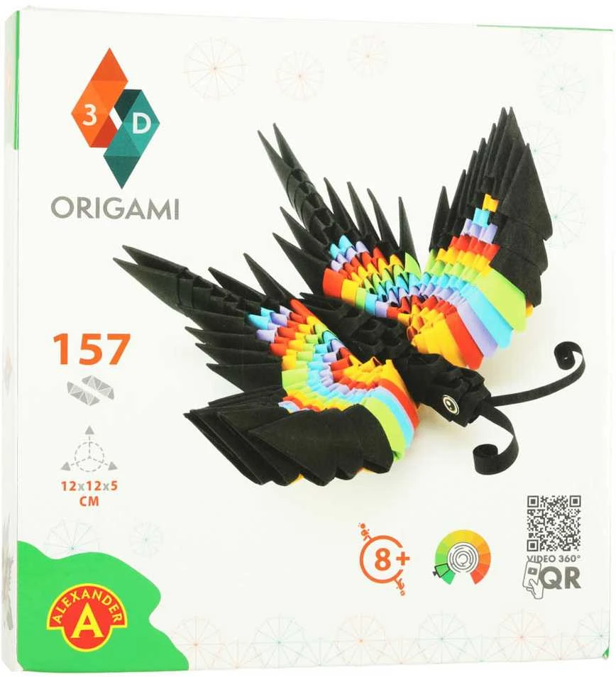 Alexander kūrybinis rinkinys origami 3D drugelis 2345