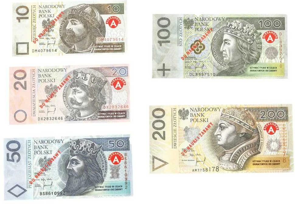 Alexander Žaidimų ir Mokymosi Banknotai