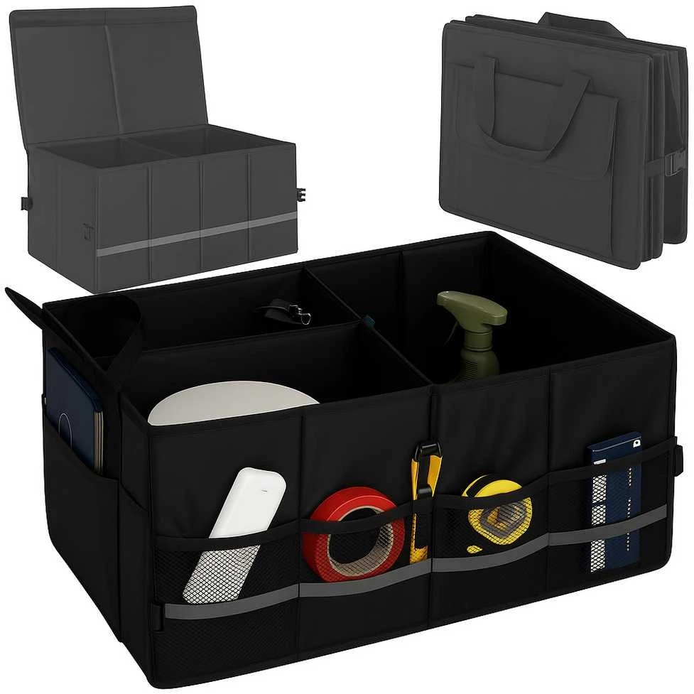 Automobilio bagažinės dėžė 60x35x30 cm