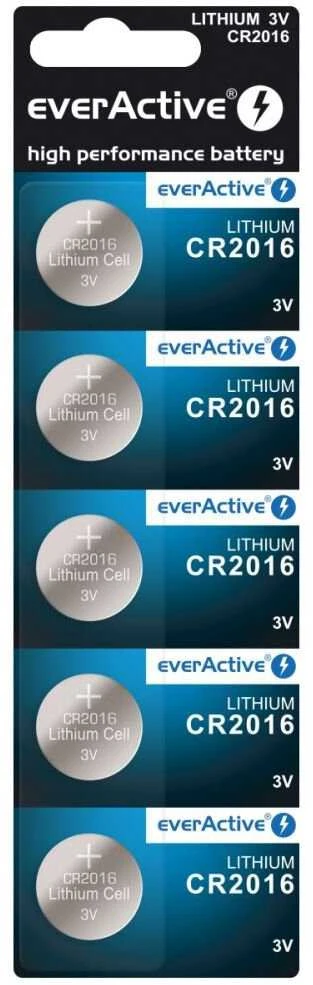 EverActive CR2016 baterijų pakuotė