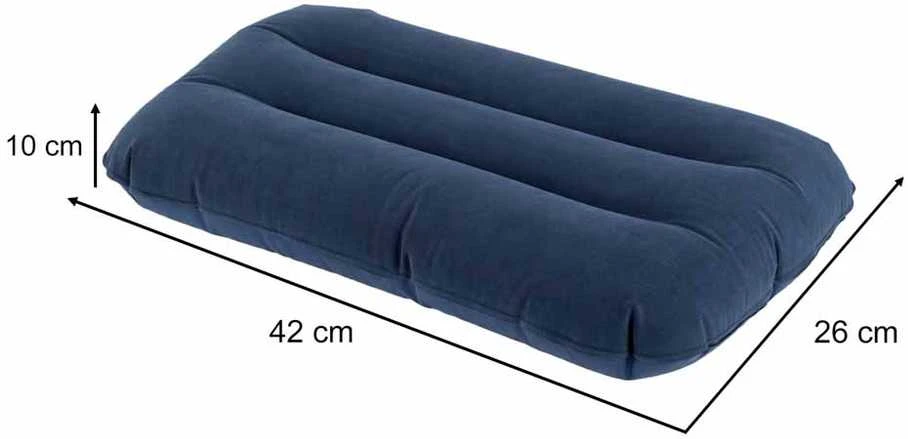 BESTWAY 67121 Kelioninė pripučiama veliūrinė pagalvėlė tamsiai mėlyna