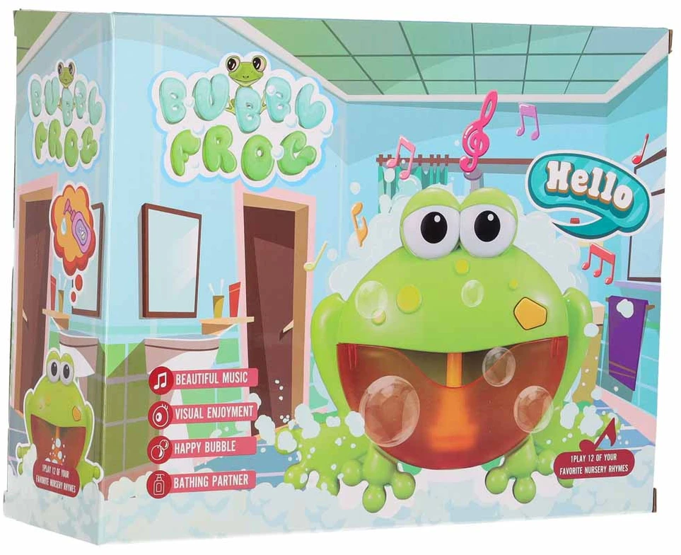 Ikonka Vonios žaislas varlė gaminantis putas su melodijomis