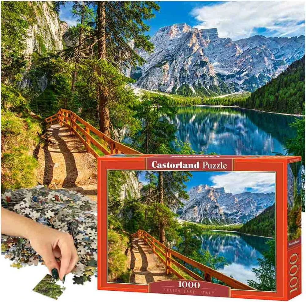 Castorland Dėlionė 1000 vnt. - Braies ežeras, Italija
