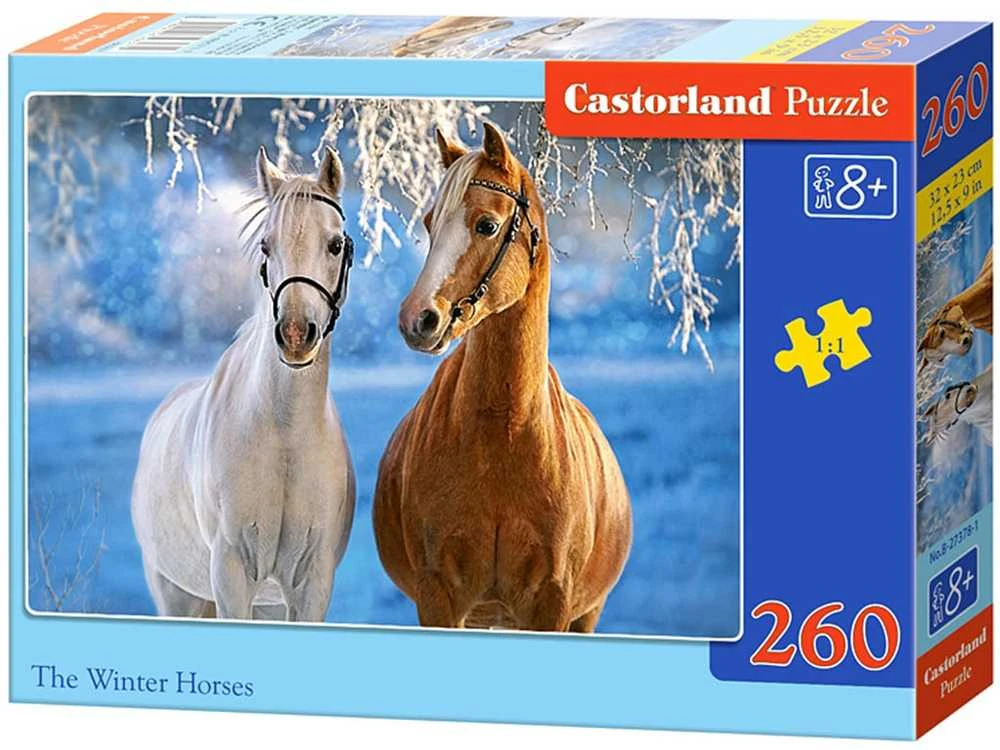 Castorland dėlionė THE WINTER HORSES 260 det.