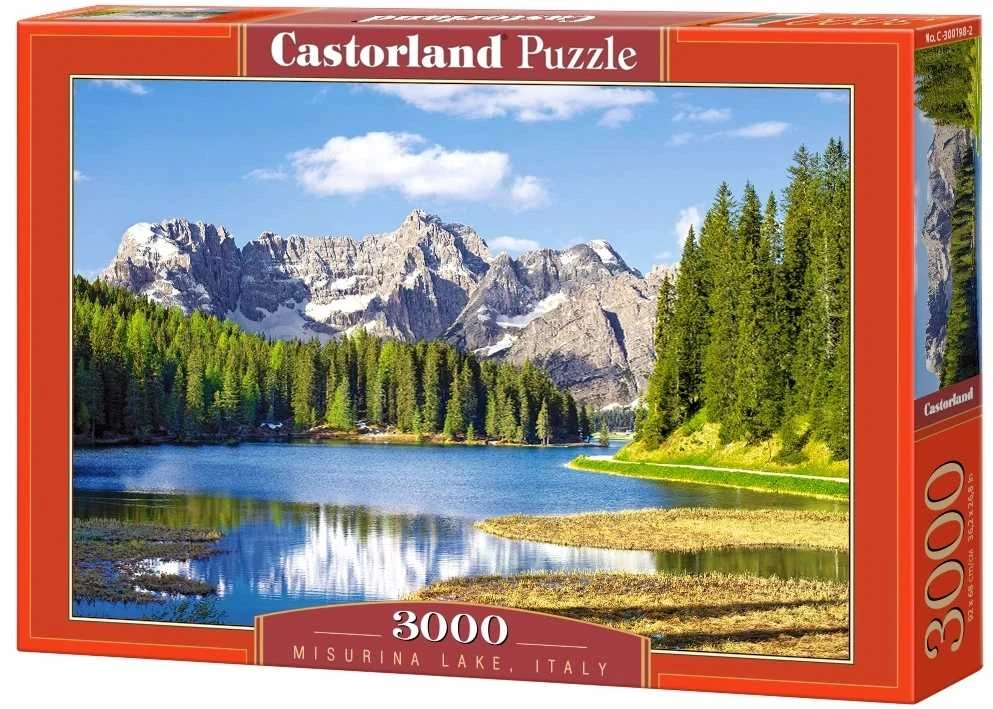 Castorland Dėlionė 3000 vnt. - Misurinos ežeras, Italija
