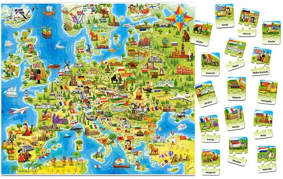 Castorland Dėlionė 180 vnt. - Europos žemėlapis