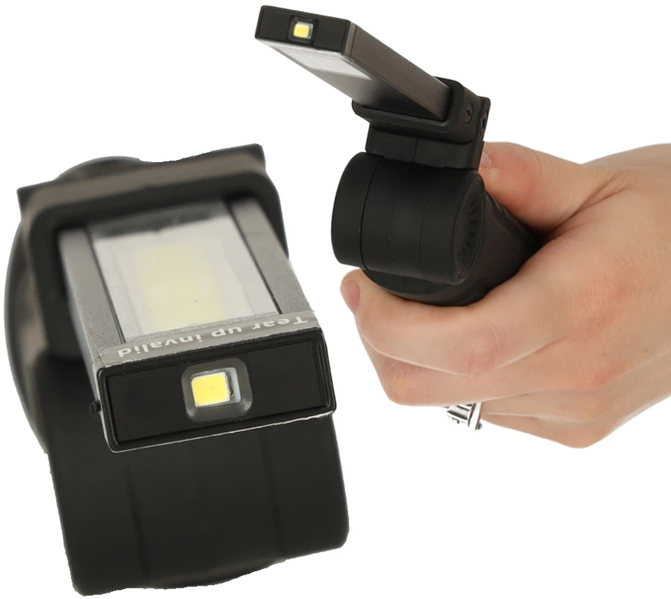 Dirbtuvių žibintuvėlis USB COB magnetinis įkraunamas 1200 mAh 200 lm