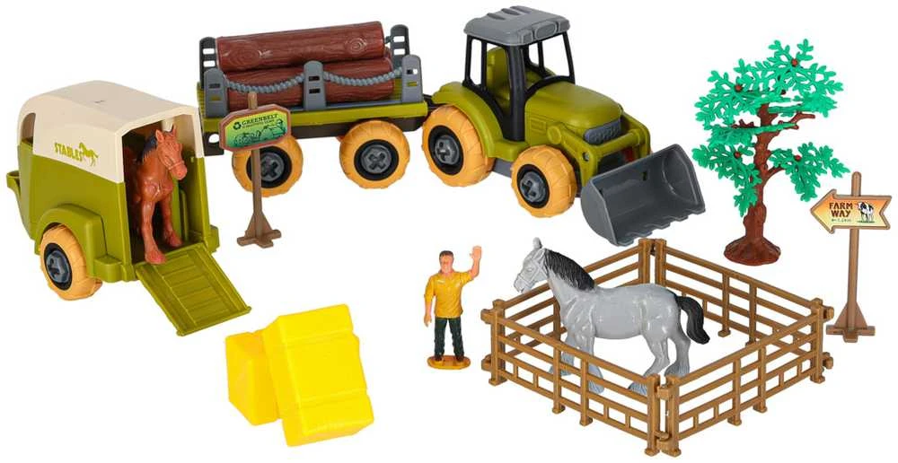 Farm traktor ferma ir sukti sėjamoji