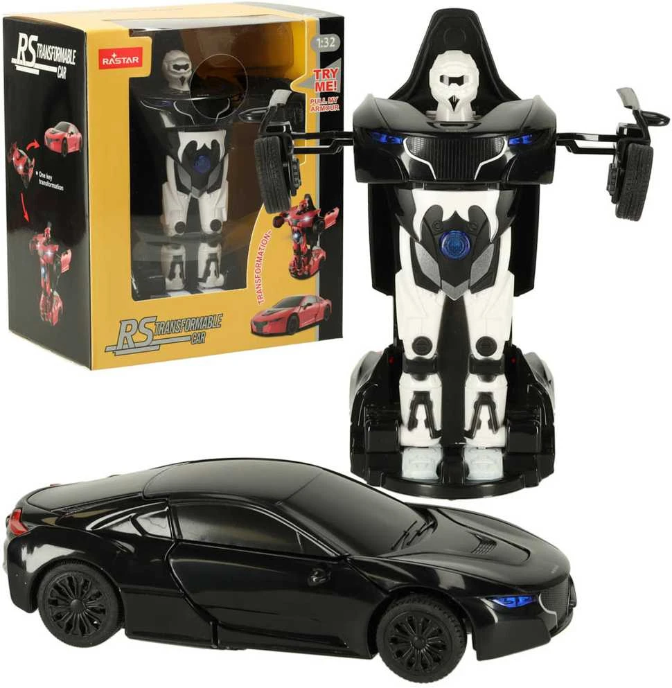 Rastar Transformeris automobilis - robotas (juodas)