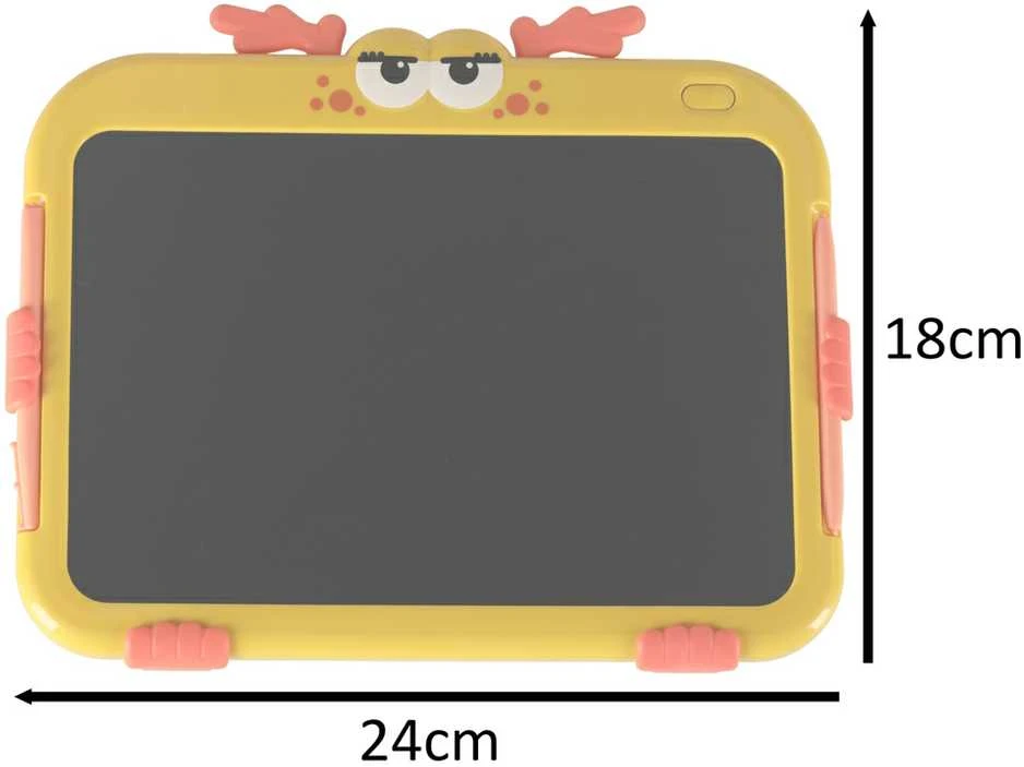 LCD rašymo / piešimo lentelė 10 colių, Geltona
