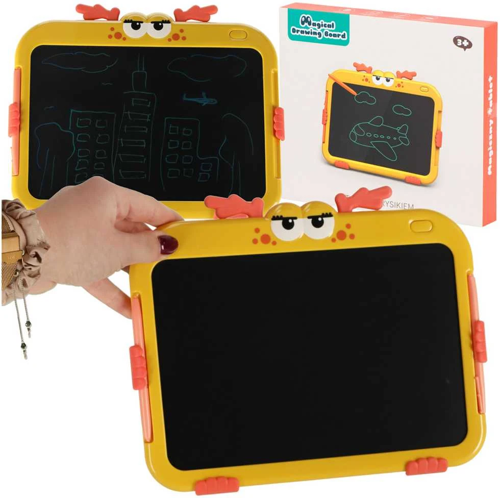 LCD rašymo / piešimo lentelė 10 colių, Geltona