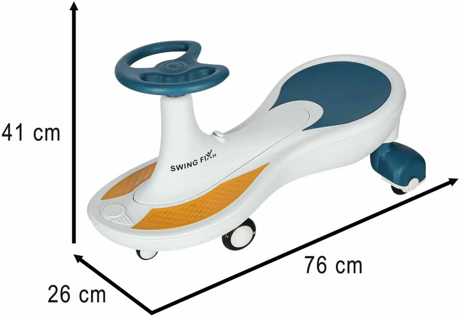 Roger Gravitacijos kalneliai šviečiantys LED ratai su grojančia muzika 76cm mėlynos ir baltos spalvos maks. 120kg