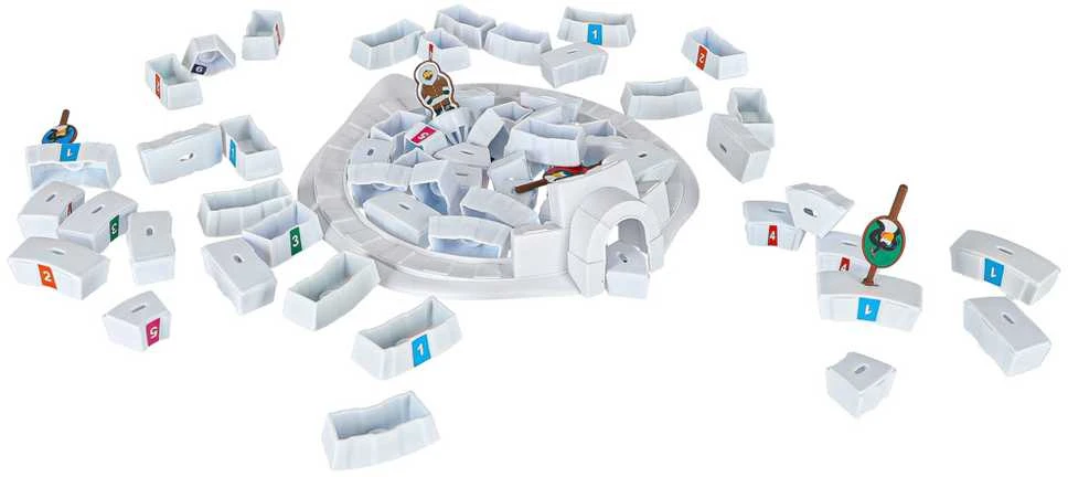 KIK Įgūdžių žaidimas statyti iglu pingvinus