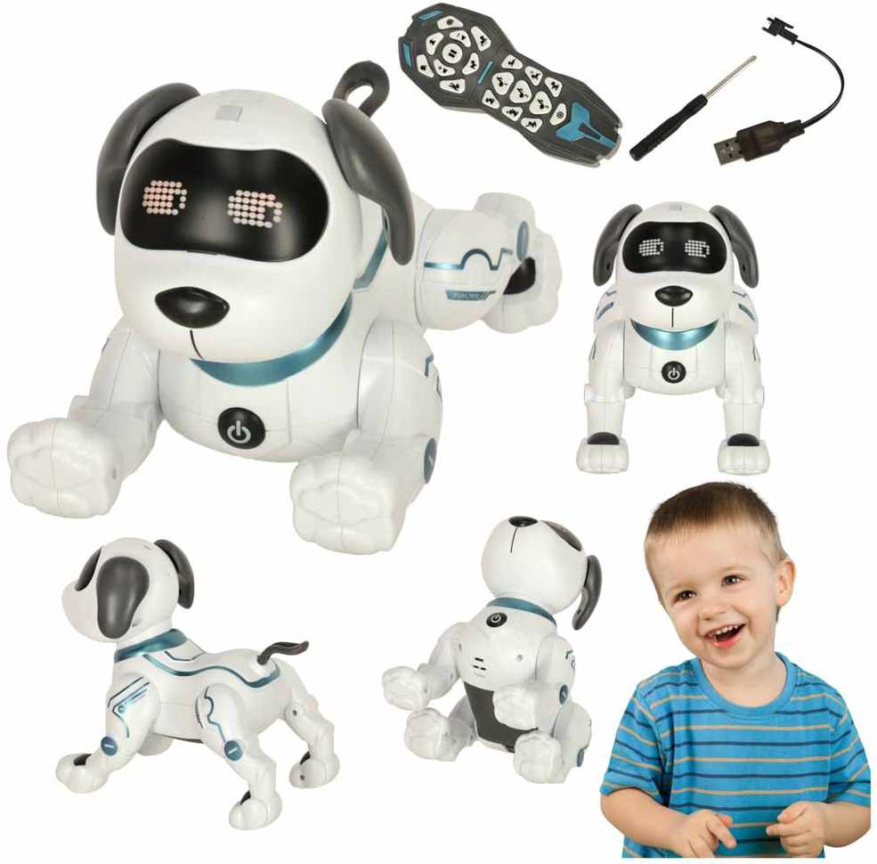 RC robotas šuo šokinėja vaikšto