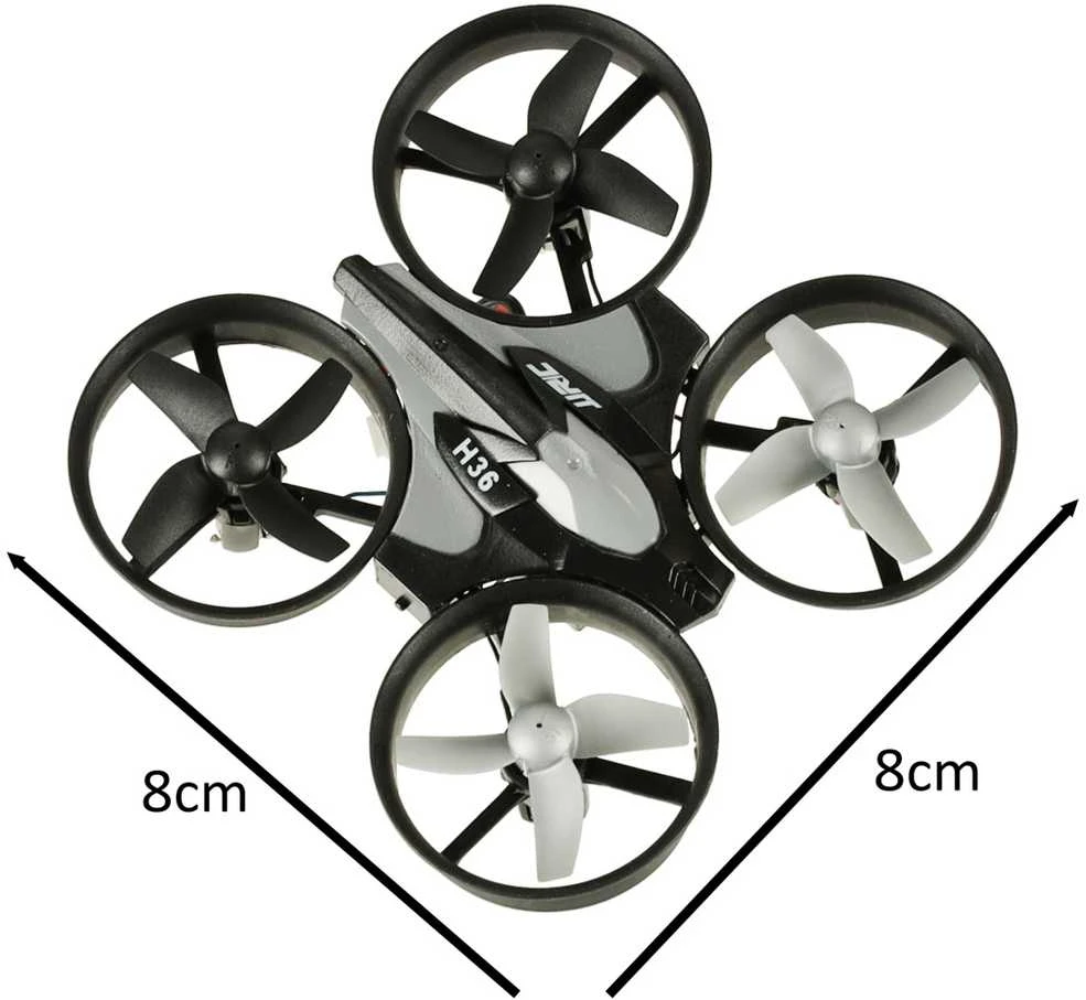 Ikonka JJRC H36 mini 2.4GHz 4CH 6 ašių RC dronas juodas