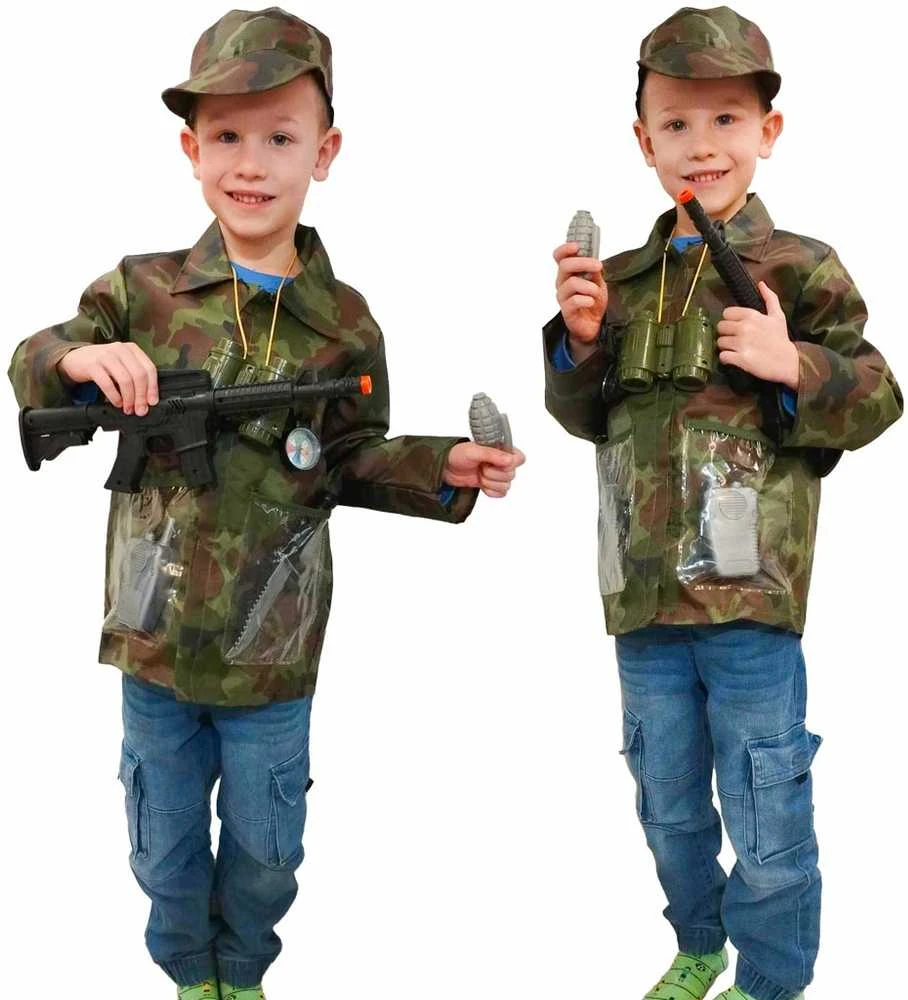 Ikonka Kareivio karnavalinio kostiumo rinkinys 3-8 m.